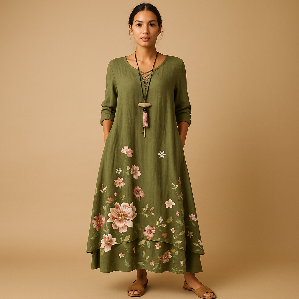 Sukienka damska | rozkloszowany fason o kształcie litery a