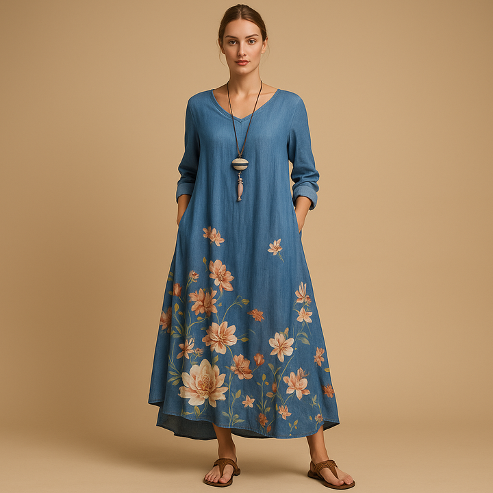 Sukienka damska | rozkloszowany fason o kształcie litery a