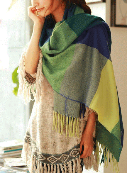 Kobiety Szalik | Dzianinowy krój oversize